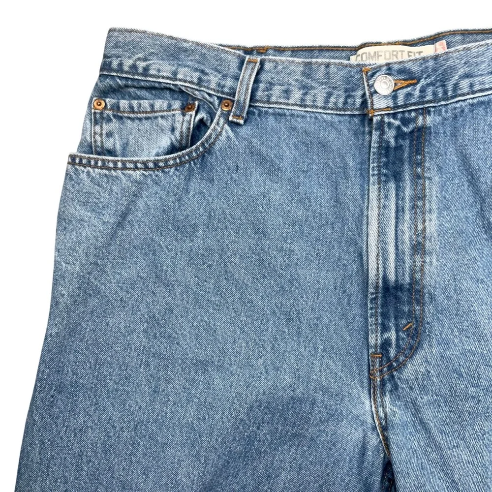 Levis 560  Jeans Mens 38W‎ 31L Blue Fade Comfort Fit Baggy Tapered Leg Denim